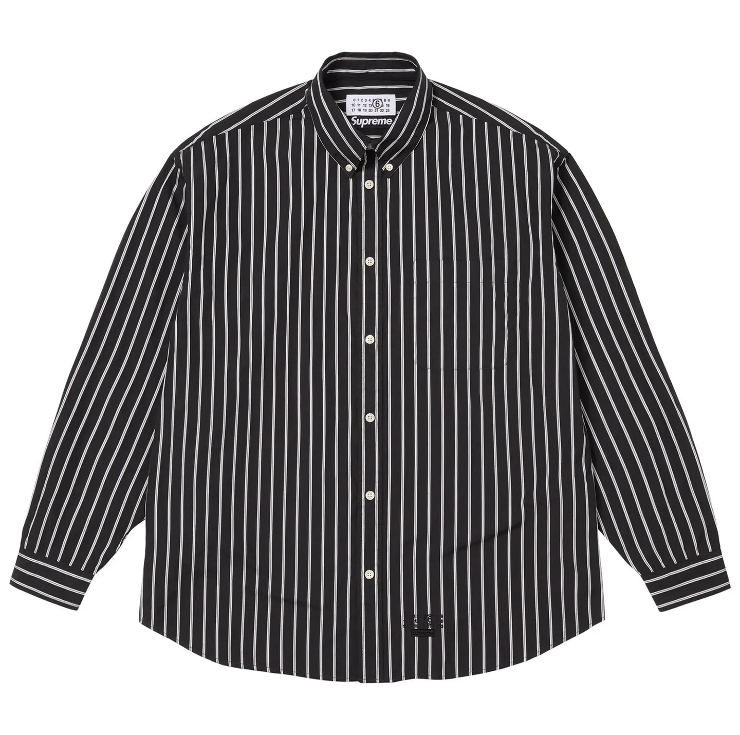 Supreme MM6 Maison Margiela Stripe Shirt Black