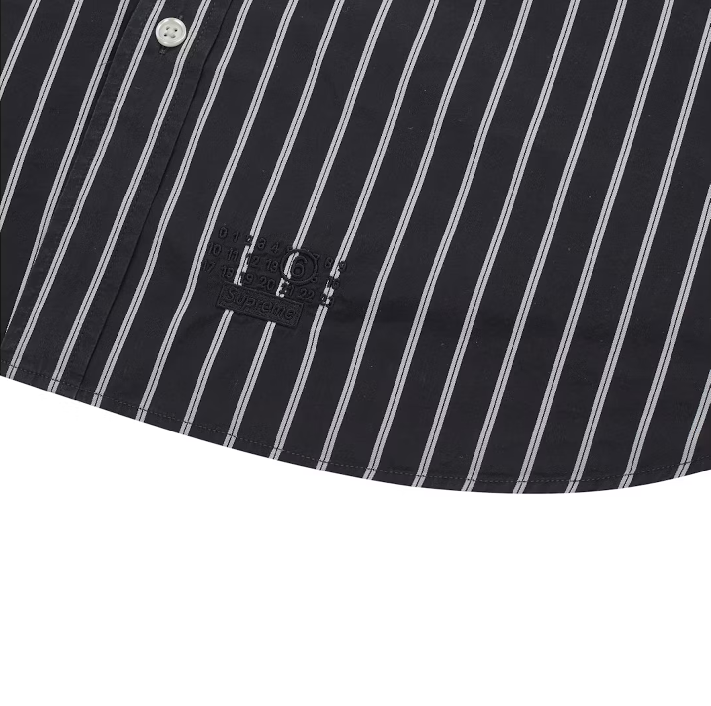 Supreme MM6 Maison Margiela Stripe Shirt Black