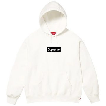 Supreme Paris Anniversary Box Logo Hoodie White