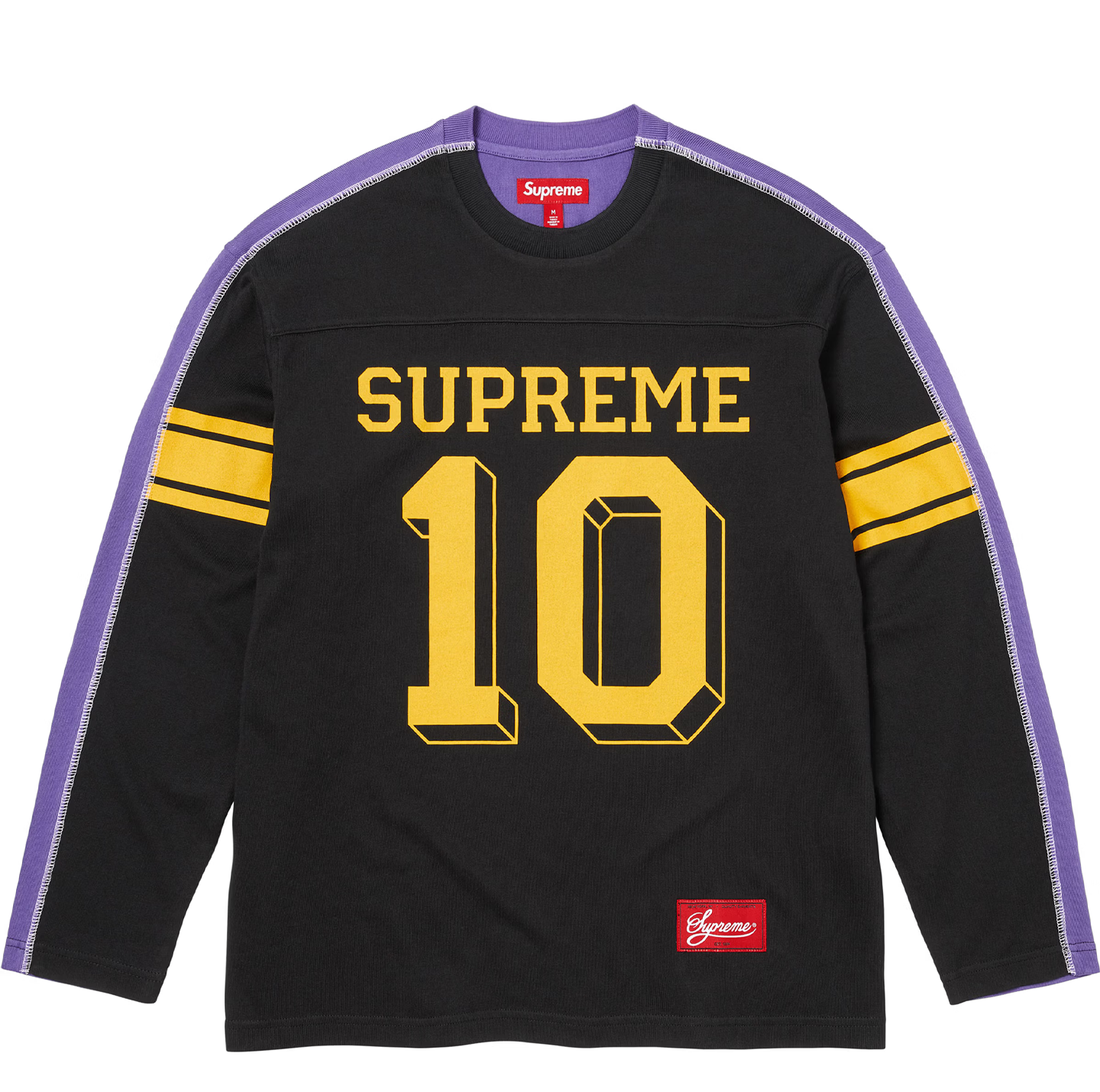 Supreme Split L/S Football Jersey Black