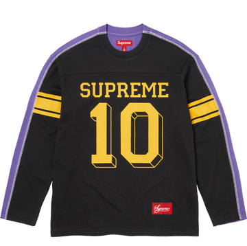 Supreme Split L/S Football Jersey Black