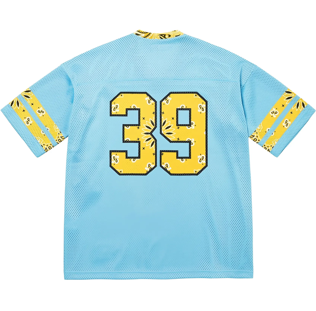 Supreme Bandana Football Jersey Blue