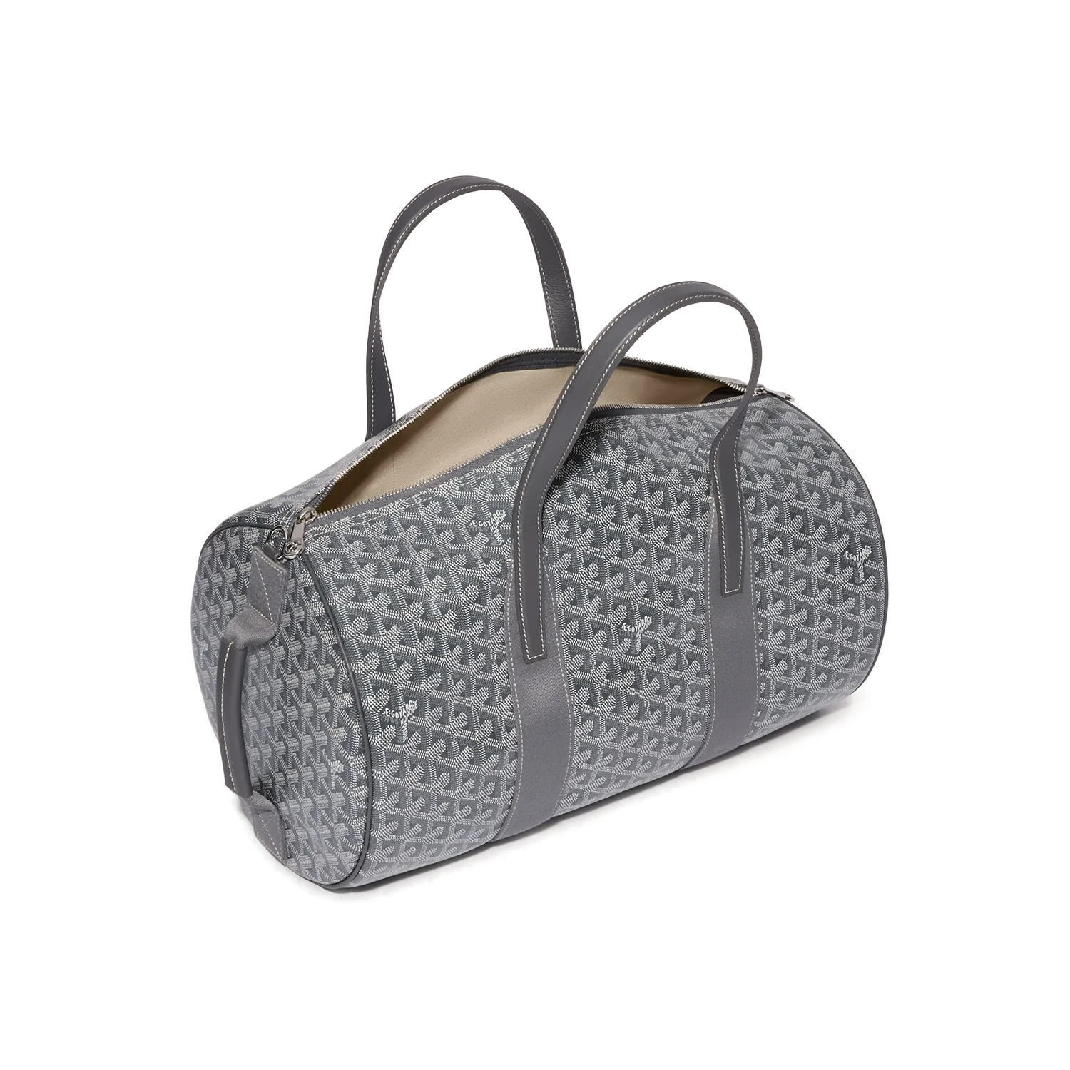 Goyard Barrel 40 Sports Bag Grey