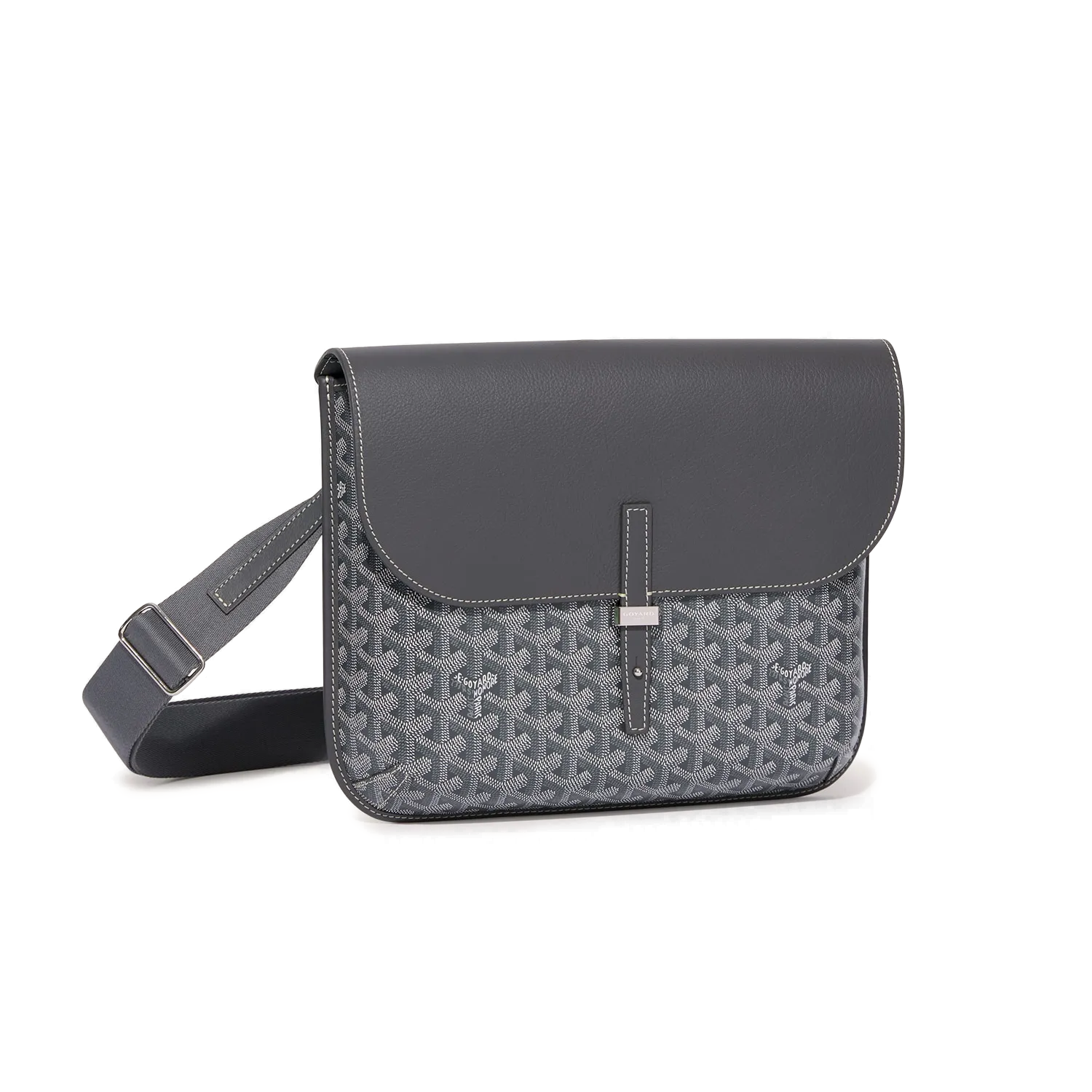 Goyard Coursier Messenger Bag Grey