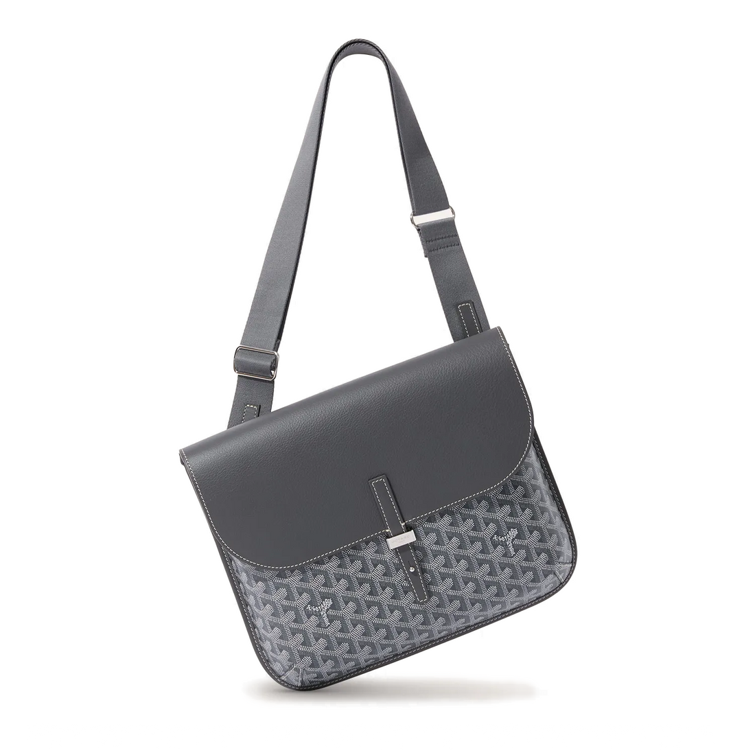 Goyard Coursier Messenger Bag Grey