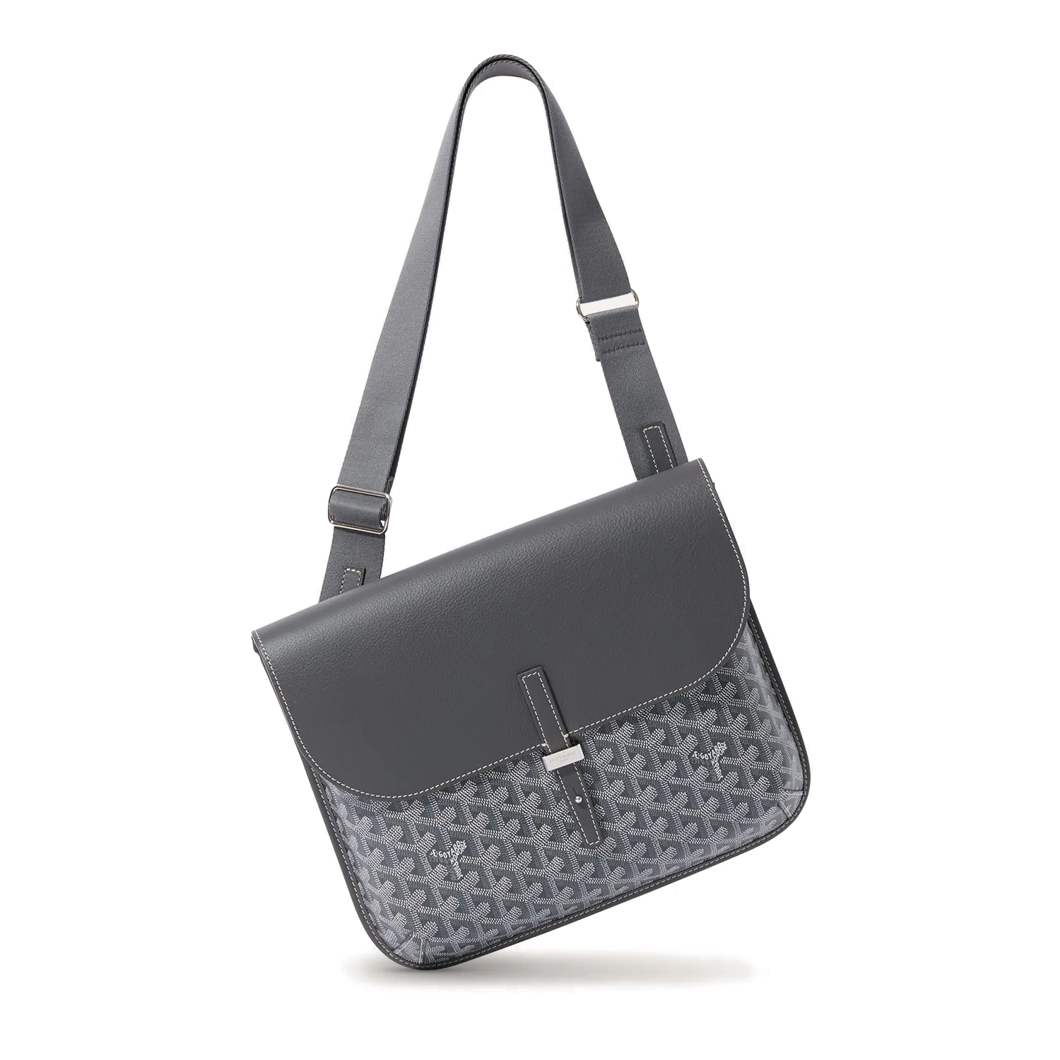Goyard Coursier Messenger Bag Grey
