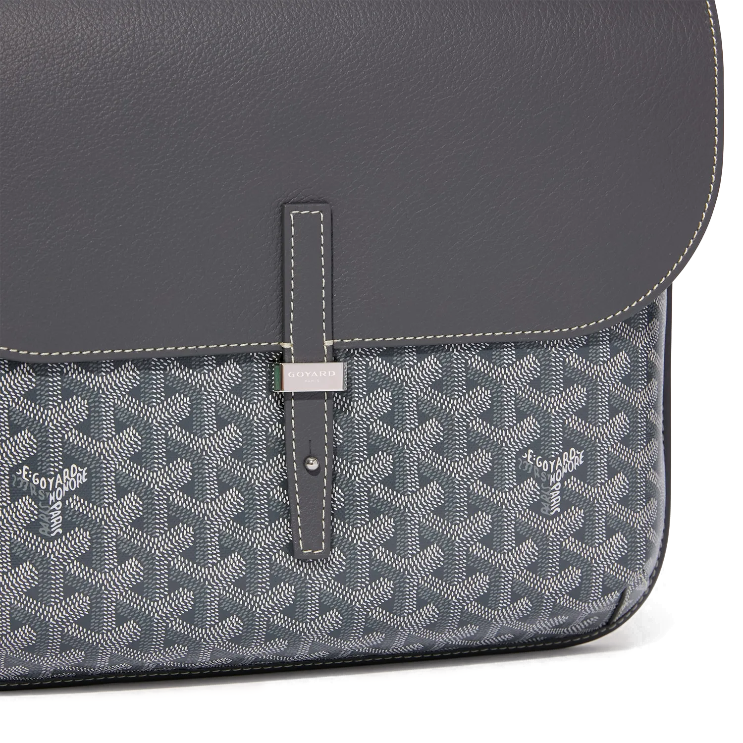 Goyard Coursier Messenger Bag Grey