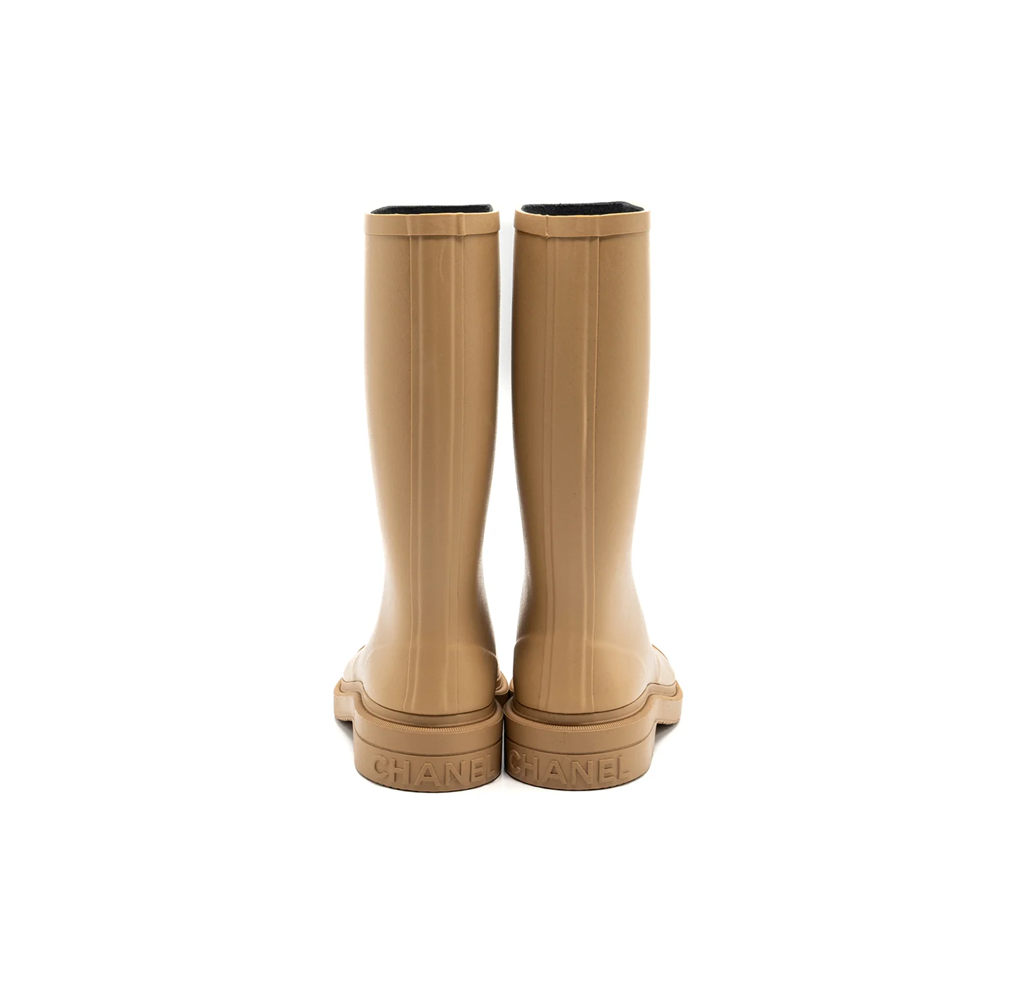 Chanel Wellington Rubber Rain Boots 'Beige' (W)