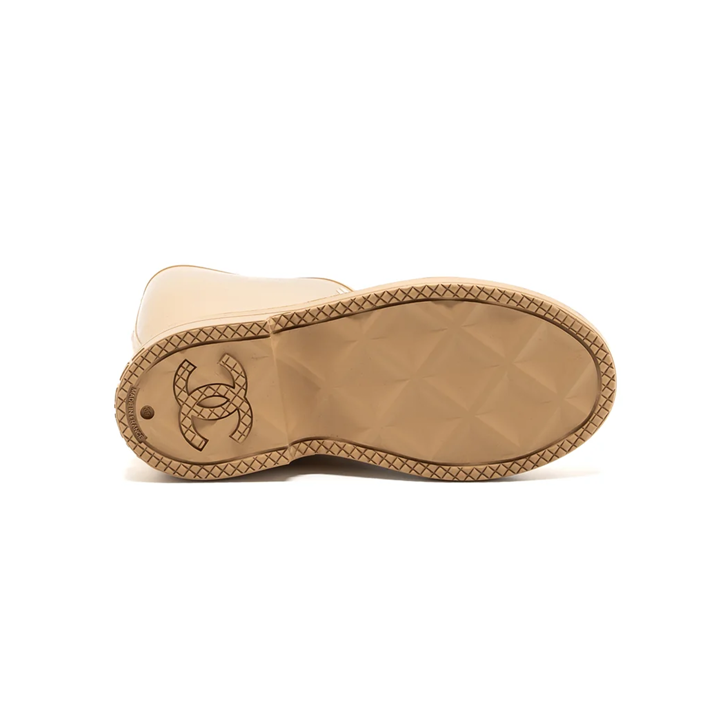 Chanel Wellington Rubber Rain Boots 'Beige' (W)