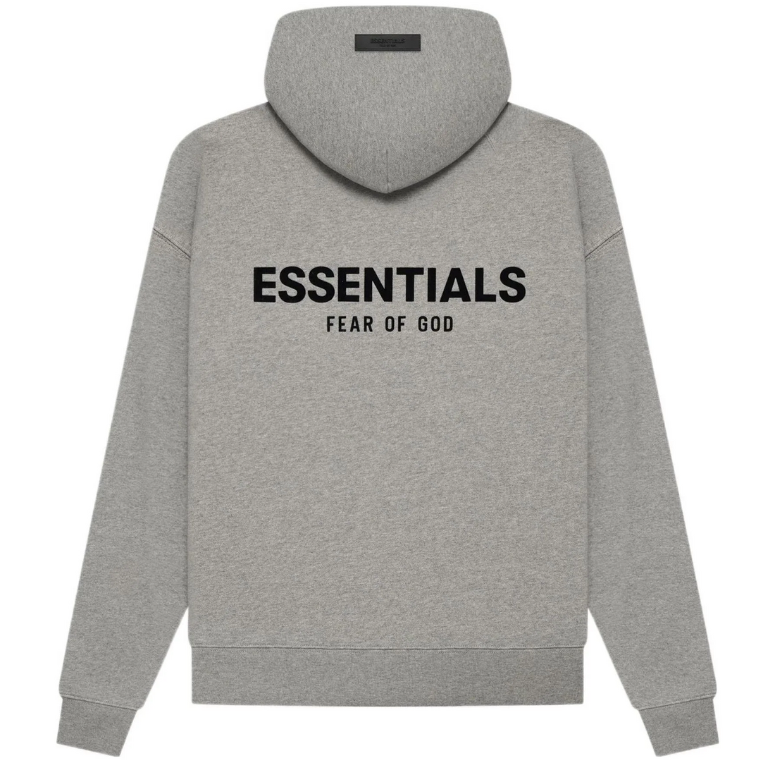 Fear of God Essentials Hoodie 'Dark Oatmeal' (SS22)