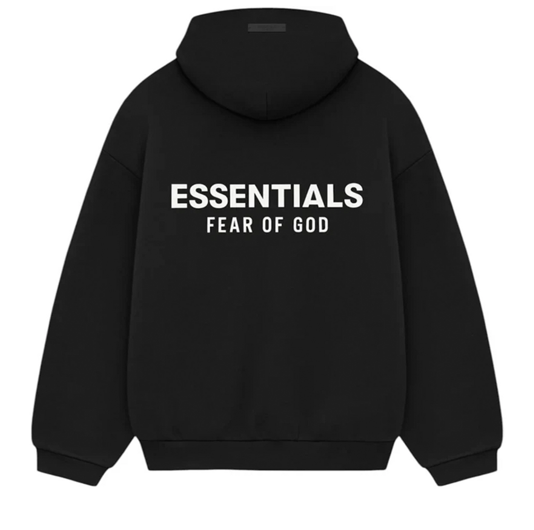 Fear Of God Essentials Hoodie 'Black' (FW24)