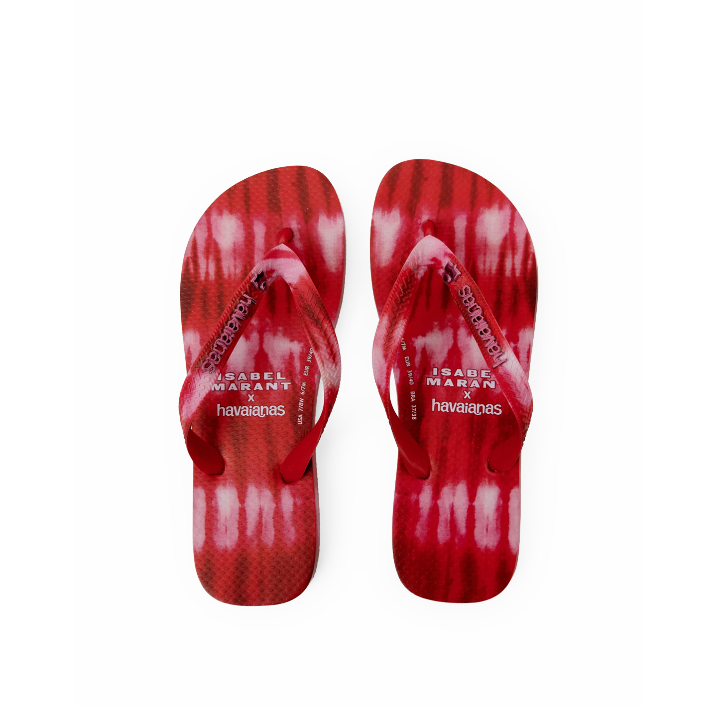 Havaianas x Isabel Marant Ikat Print Sandals 'Hibiscus Red' (W)