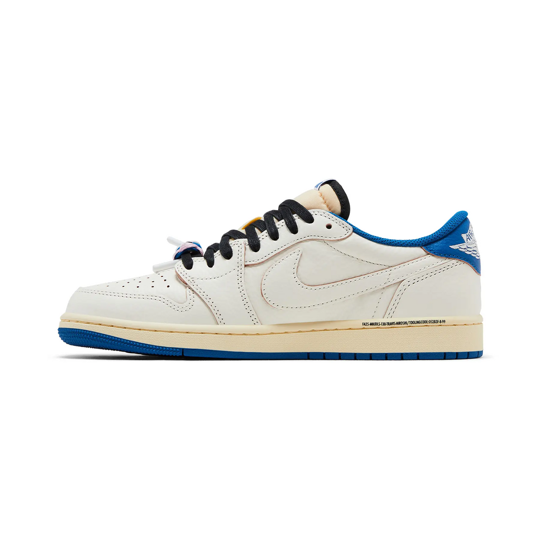 Jordan 1 Retro Low OG SP Fragment x Travis Scott 'Sail Military Blue'