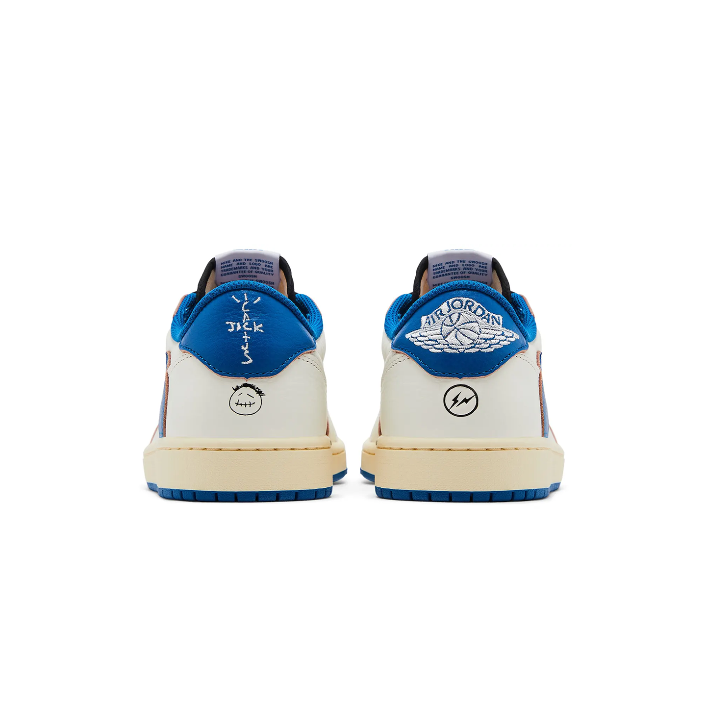 Jordan 1 Retro Low OG SP Fragment x Travis Scott 'Sail Military Blue'