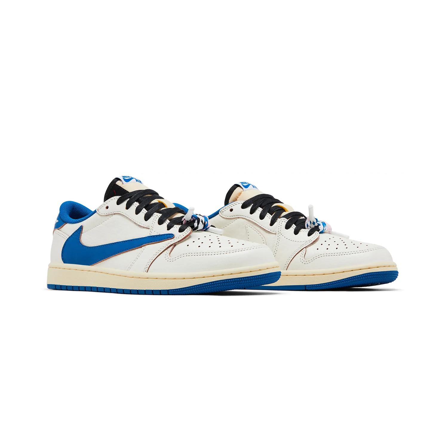 Jordan 1 Retro Low OG SP Fragment x Travis Scott 'Sail Military Blue'