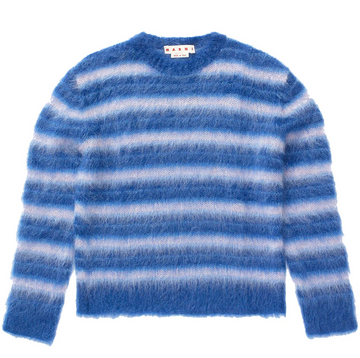 Marni Mohair Crew Neck Sweater 'Mazarine Blue'
