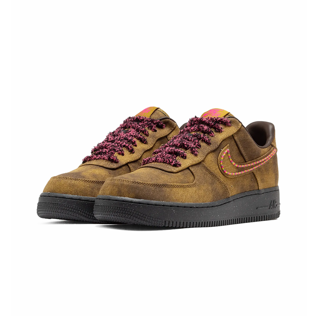Nike Air Force 1 '07 QS Boucle "Desert Moss/Fierce Pink"