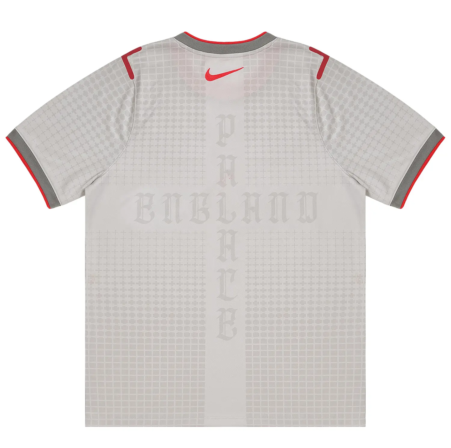 Palace x Nike England Dri-Fit Academy Pro Short-Sleeve Football Top 'Pewter Grey/Bright Crimson'