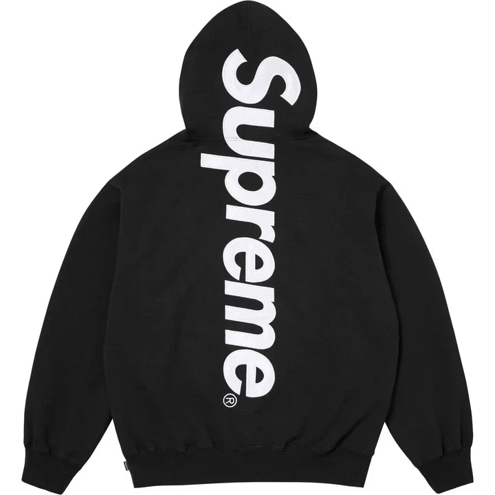 Supreme Satin Appliqué Hoodie & Sweatpants Black