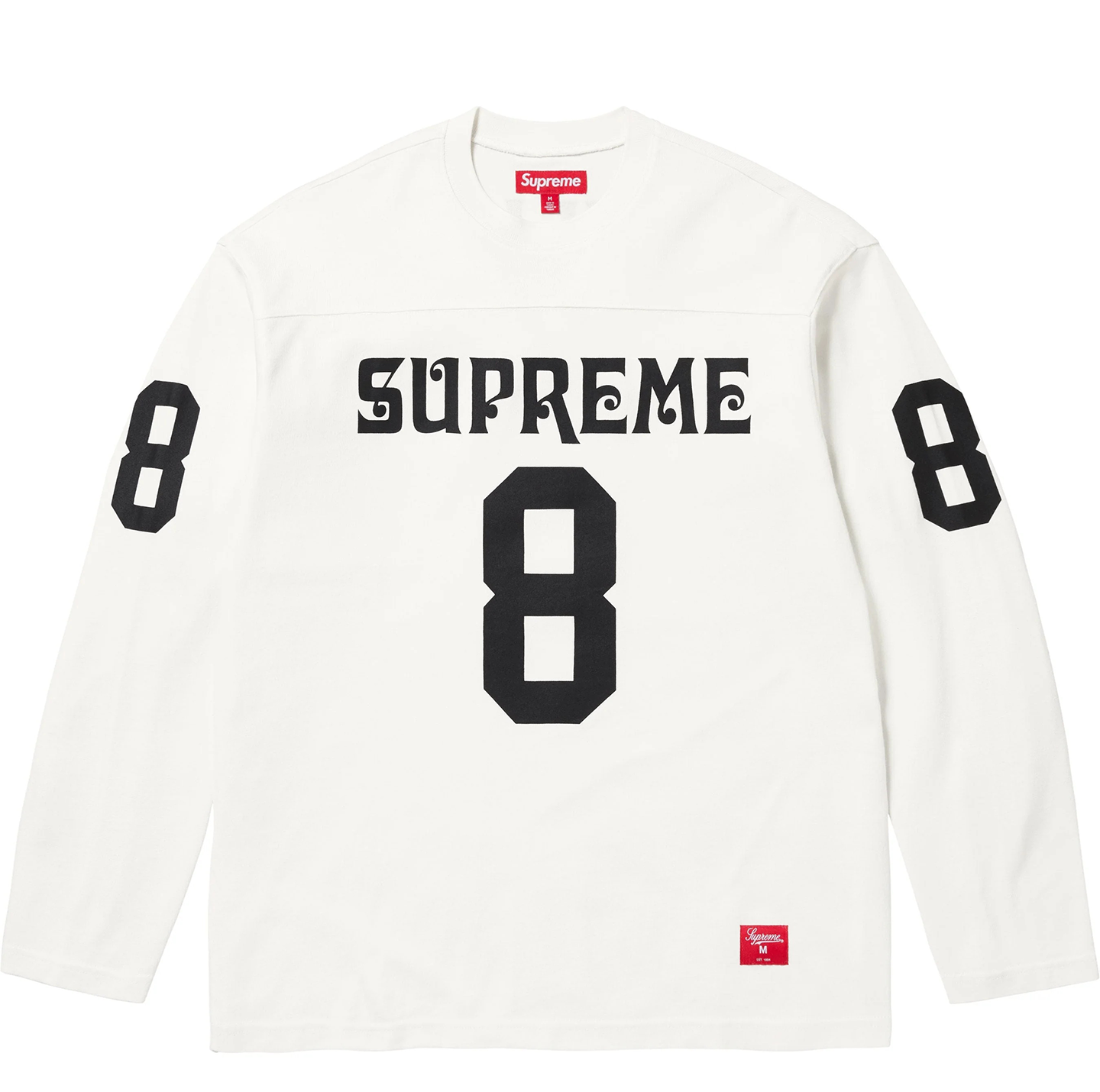Supreme Affiliated Long-Sleeve Football Top 'White'