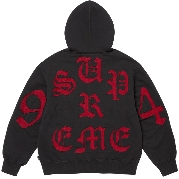 Supreme Cut-Out Zip-Up Hoodie & Sweatpants Black