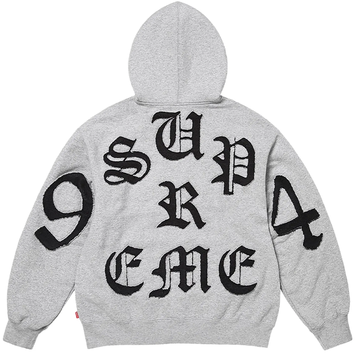 Supreme Cut-Out Zip-Up Hoodie & Sweatpants Heather Grey