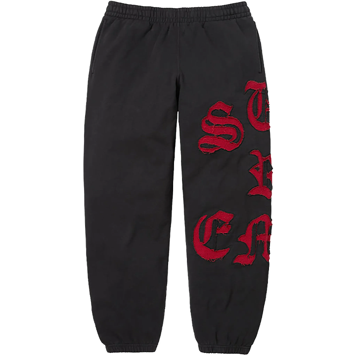 Supreme Cut-Out Zip-Up Hoodie & Sweatpants Black