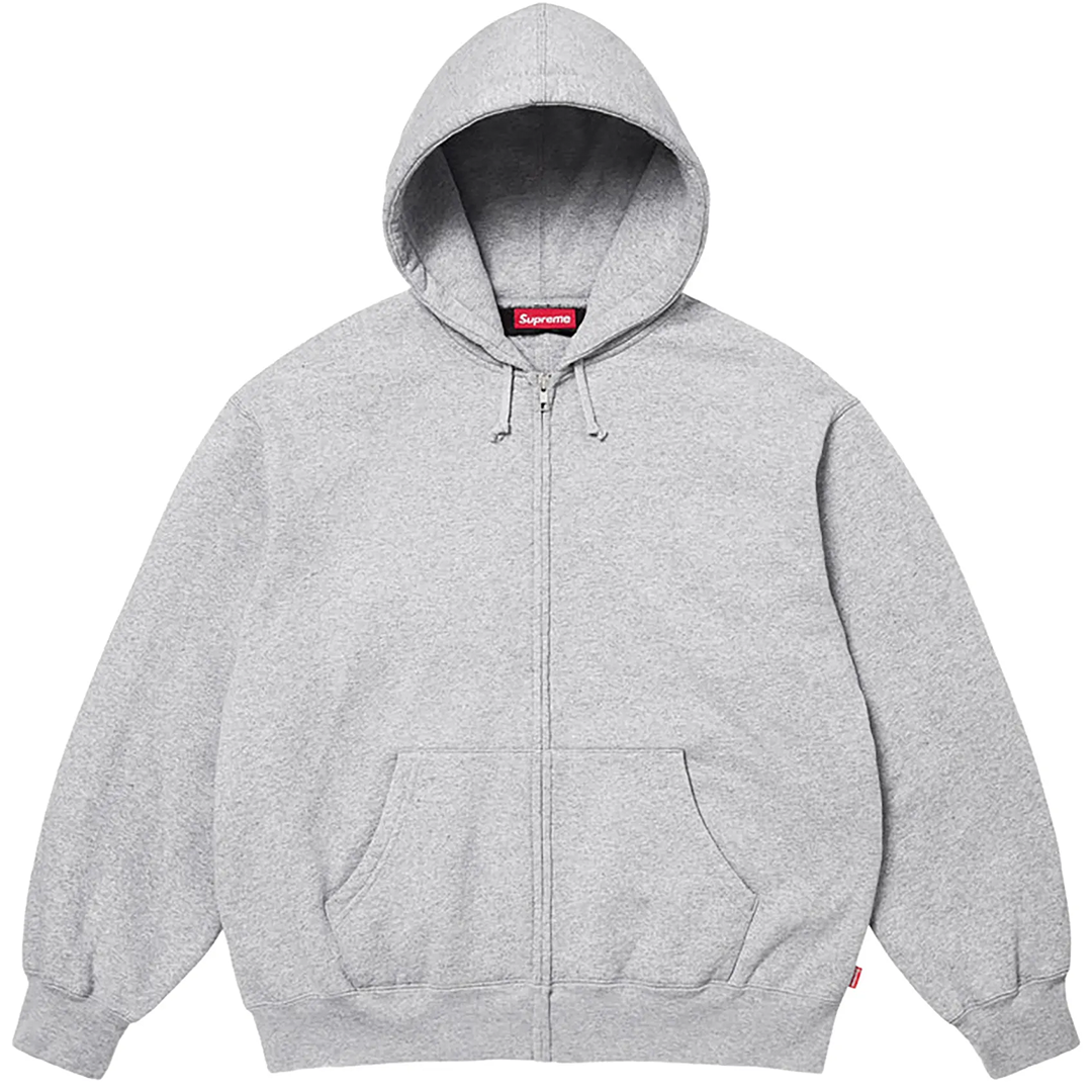 Supreme Cut-Out Zip-Up Hoodie & Sweatpants Heather Grey