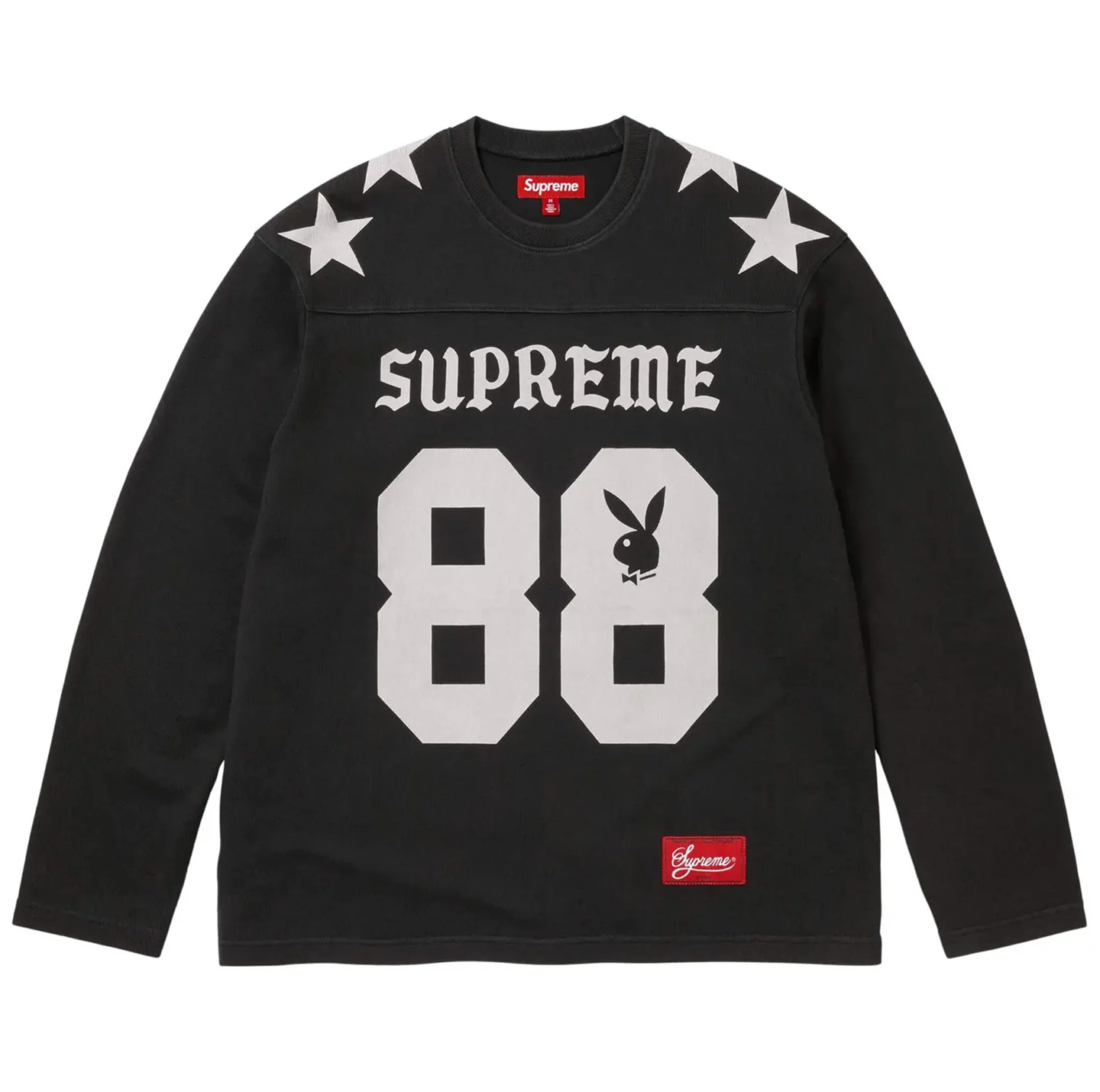 Supreme x Playboy Long-Sleeve Football Top 'Black'