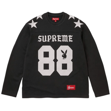 Supreme x Playboy Long-Sleeve Football Top 'Black'