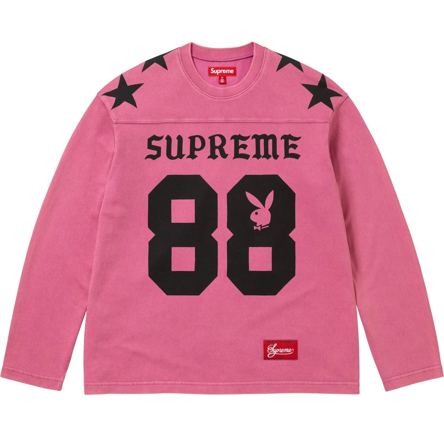 Supreme x Playboy Long-Sleeve Football Top 'Pink'