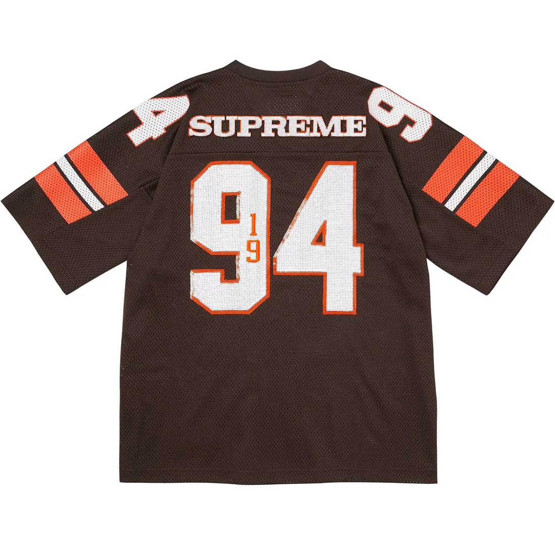 Supreme Sequin Football Jersey 'Brown'