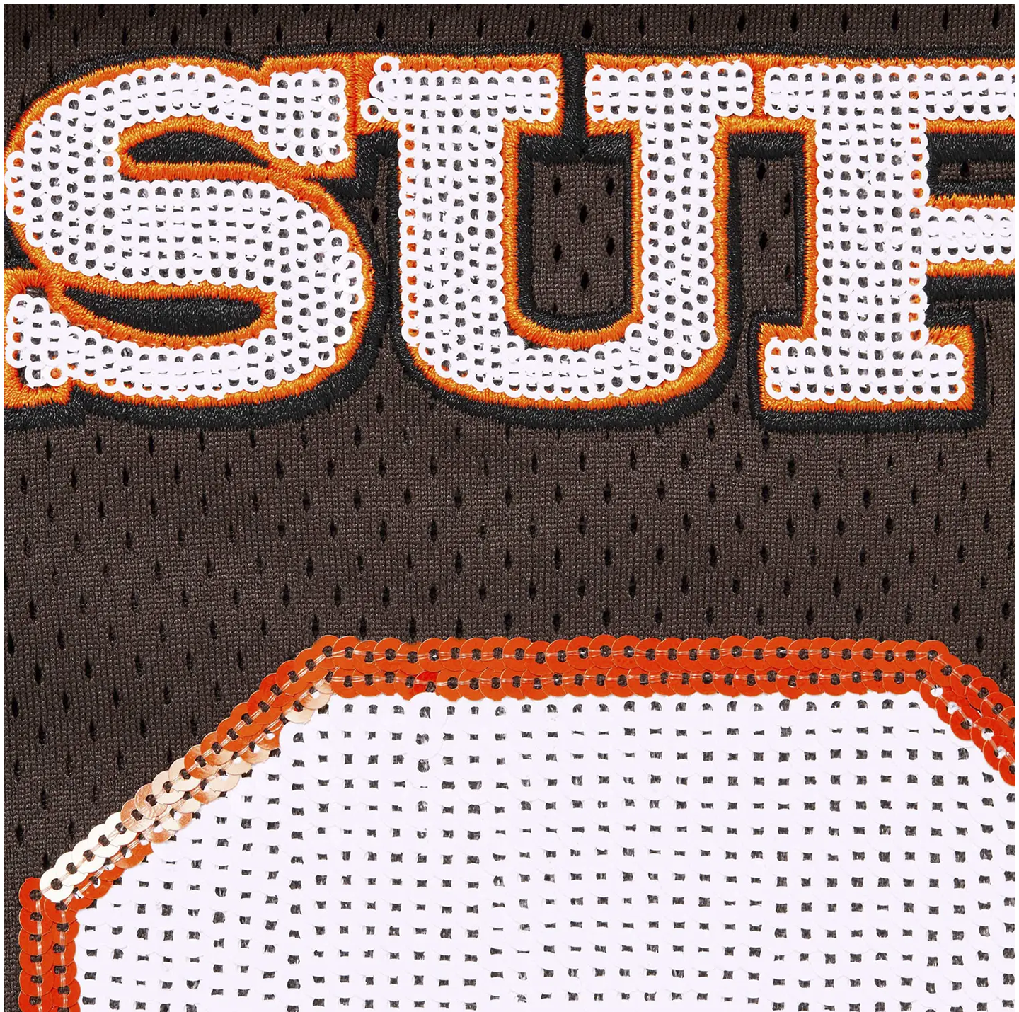 Supreme Sequin Football Jersey 'Brown'
