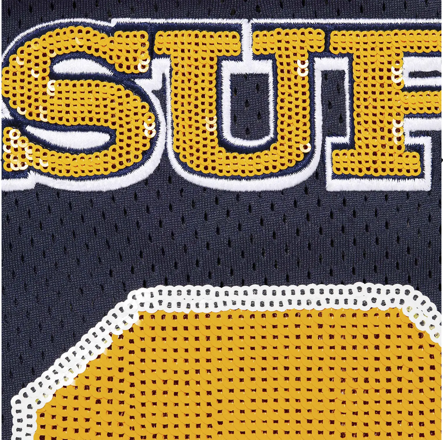 Supreme Sequin Football Jersey 'Navy'