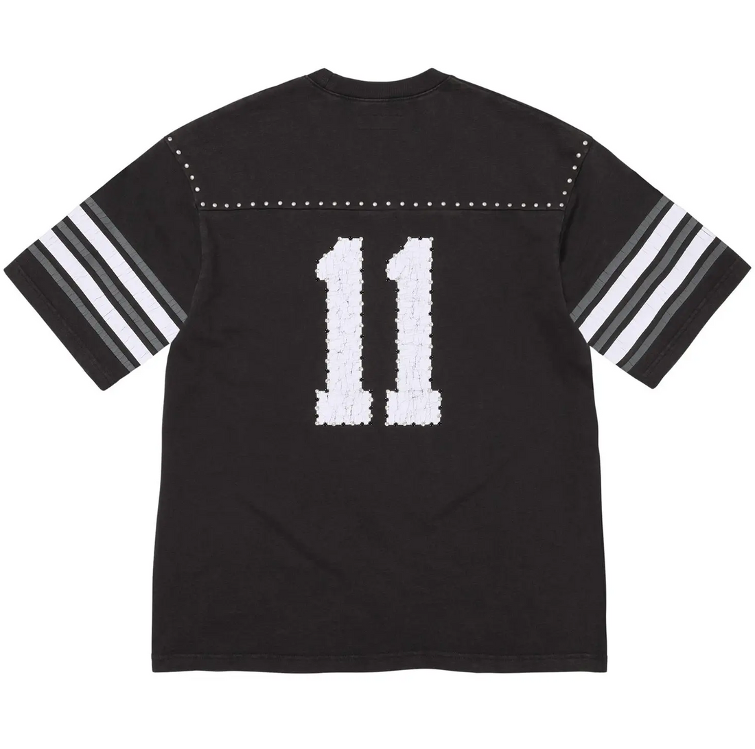 Supreme Studded Short-Sleeve Football Top 'Black'