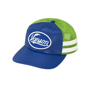 Supreme Vanson Leathers Mesh Back 6-Panel Blue