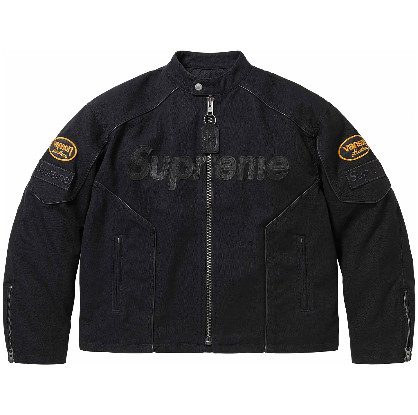 Supreme Vanson Leathers Cordura Cotton Jacket Black